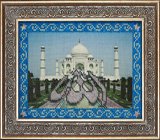 Оформление вышивки бисером в багет. "Мечети мира: Тадж-Махал" (Вышивальная мозаика, 096РВМ).