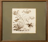 Оформление гравюр в багет. Jacques Charton Collection de plantes etrangeres en fleurs, fruits, corail et coquillages (лист 50).
