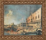 Оформление постеров в багет. "Прием французского посла в Венеции", Антонио Каналь (Каналетто).