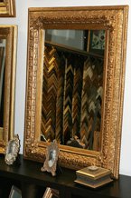 Багетная мастерская "Фаберама", зеркало в антикварной (старинной) раме.
